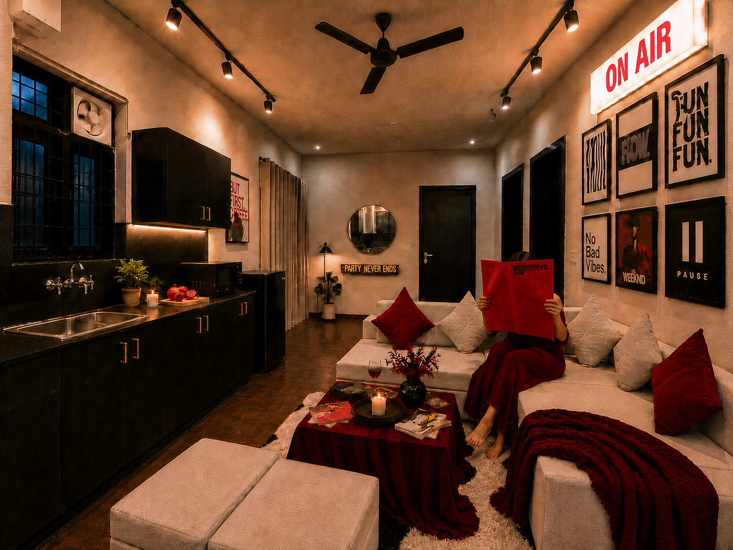 Luxe Lounge Area